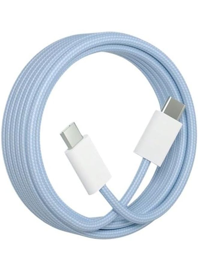 USB C Fast Charging Cable 60W 2m Blue Type C Cord - Image 1